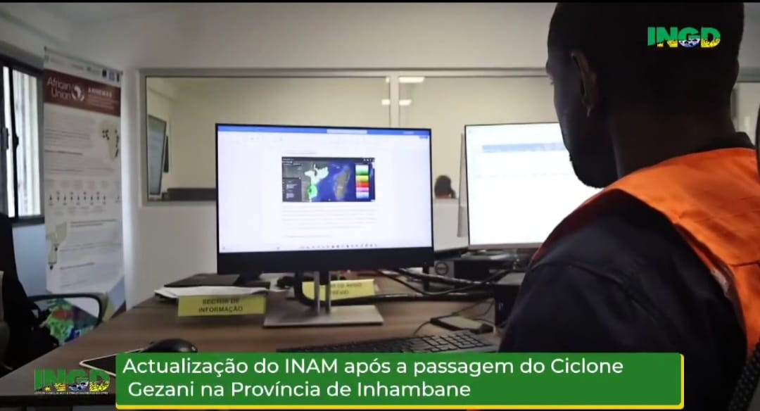 Actualização do INAM-Instituto Nacional de Meteorologia após a passagem do Ciclone GEZANI na Província de Inhambane