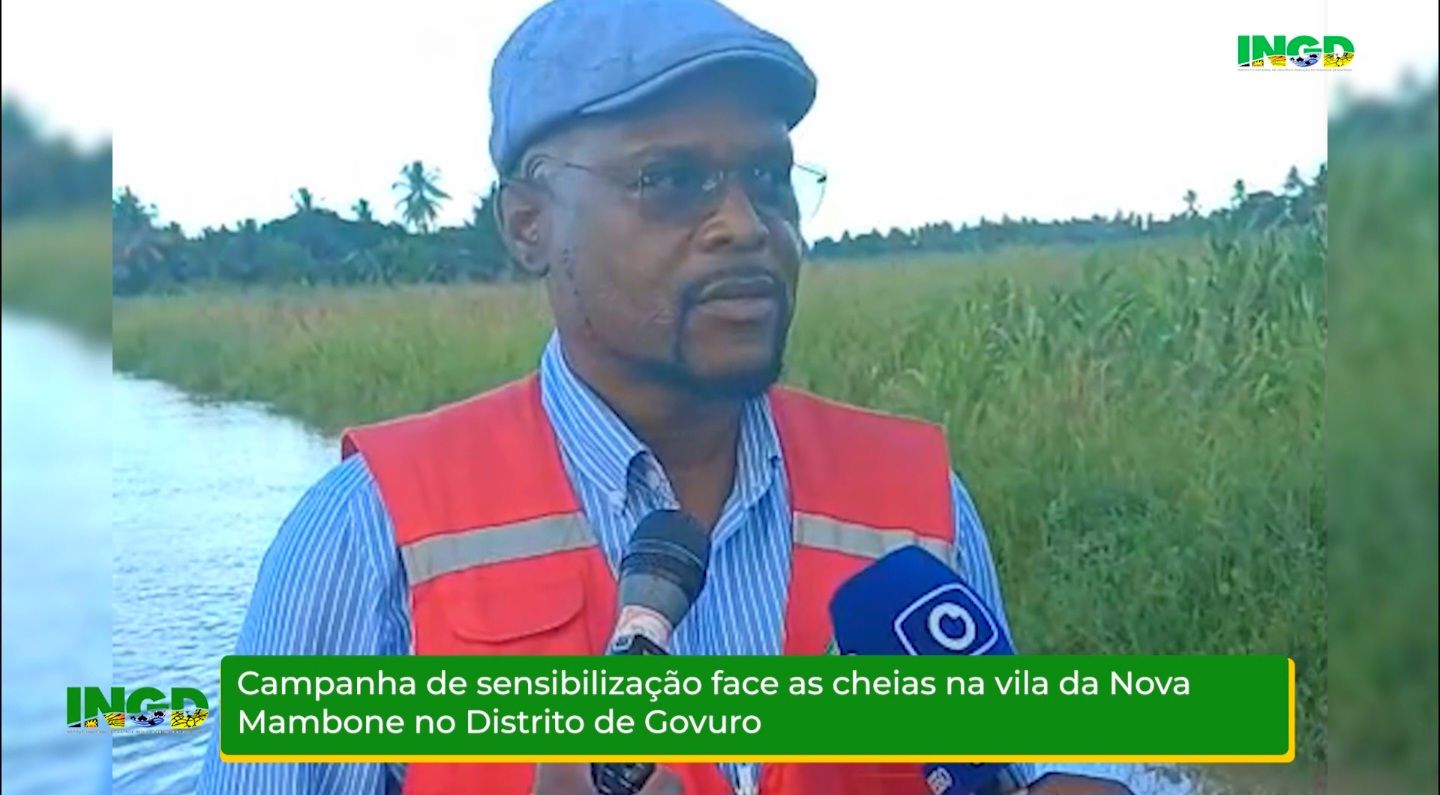 Campanha de Sensibilização face as Cheias na vila da Nova Mambone no Distrito de Govuro