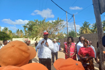 Presidente Chapo visita zonas afectadas pelo ciclone Gezani