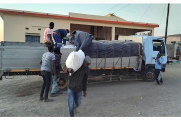 INGD presta apoio alimentar às famílias afectadas pela seca em Moamba