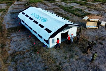 Apoio da UNICEF no Centro de Chiaquelane