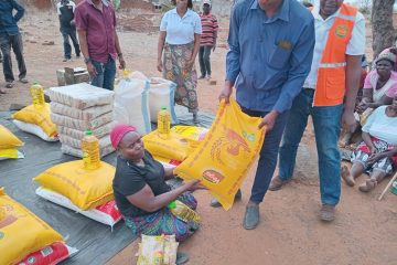 INGD Presta assistência alimentar a famílias afectadas pelo Ciclone Jude em Tete