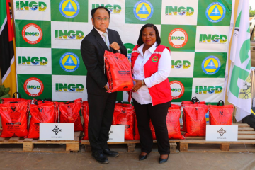 Empresa MITSUI prestando o seu apoio às vítimas das Cheias e inundações