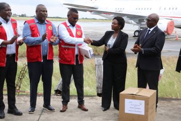 INGD recebe donativo do Ruanda para apoio às vítimas das cheias